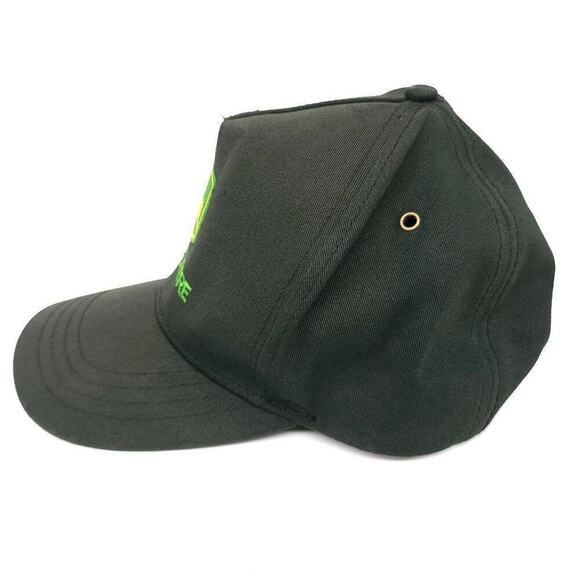 John Deere Black Cap Hat Used Snap Back Mens Unisex One Size Fits Most - Picture 8 of 10
